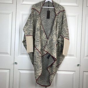 Max Sport Open Front Cardigan Sweater Cream
